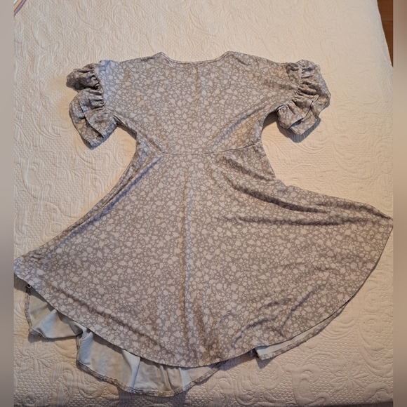 Mia Joy girls size 12 dress, 2 tone gray Joyfolie girls short sleeve dress VGUC - Picture 4 of 5